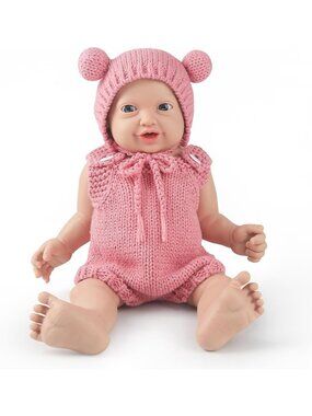 Realistic 12" Silicone Baby Doll - Weighted, Full Body, Soft, Gift Box & Feeding